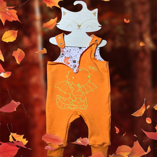 Strampler Halloween mit Dino