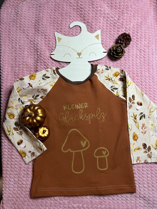 Raglan-Shirt kleiner Glückspilz
