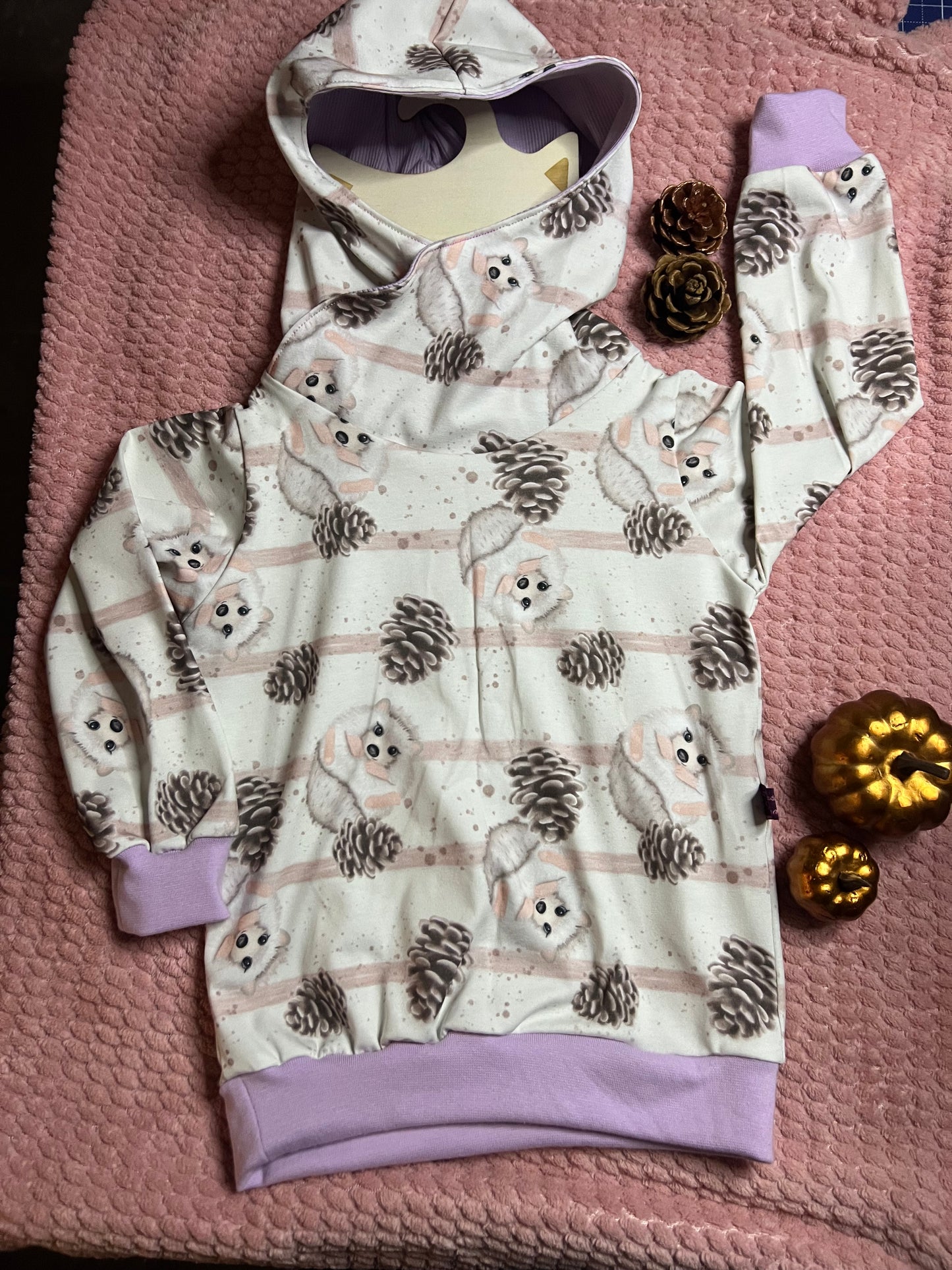 Hoodie Rosa Igel