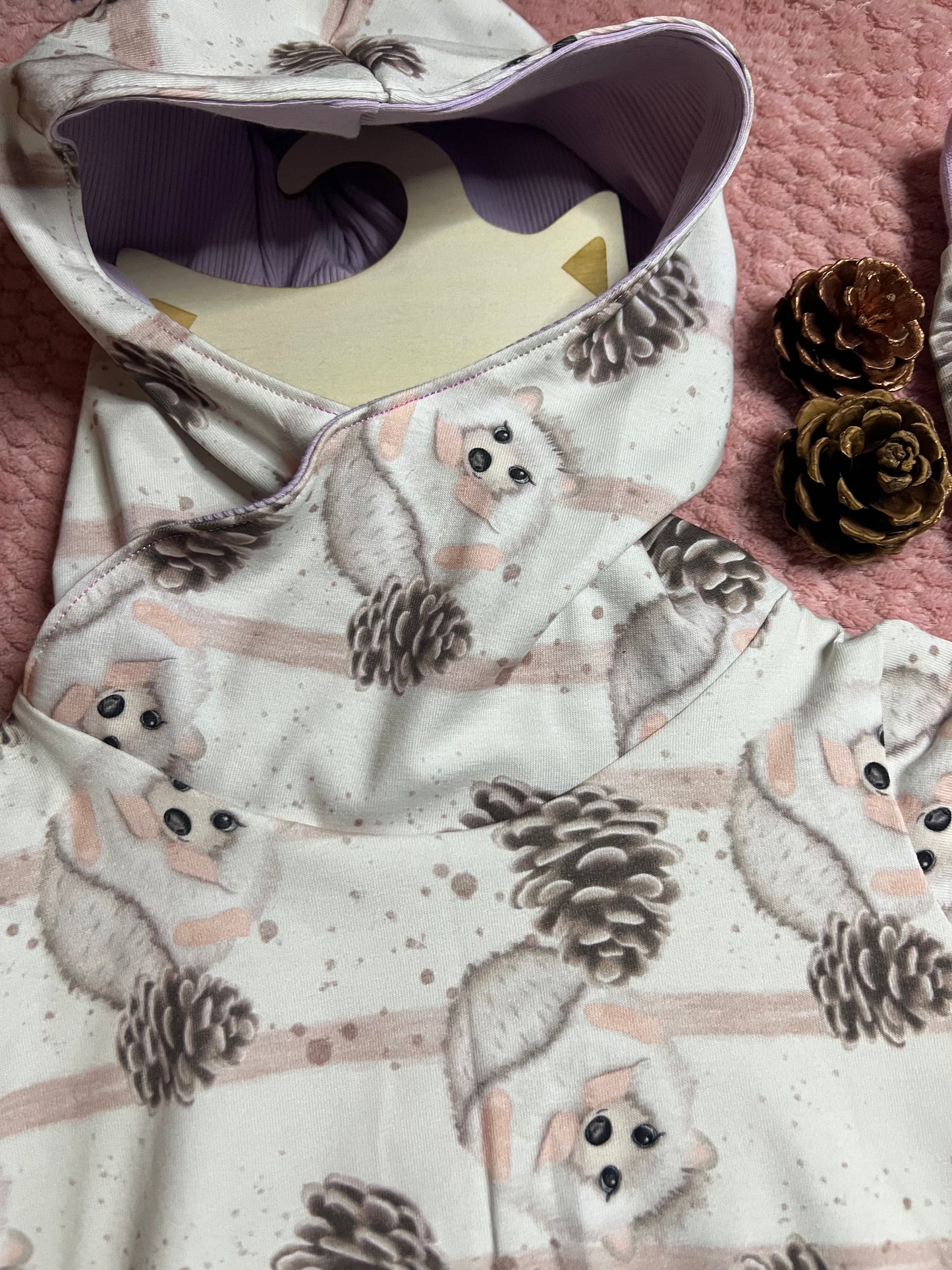 Hoodie Rosa Igel