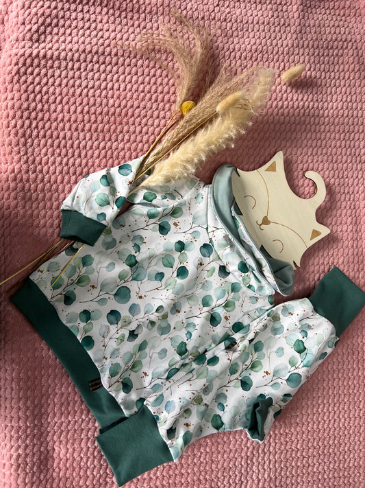 Set Hoodie & Pumphose Eukalyptus