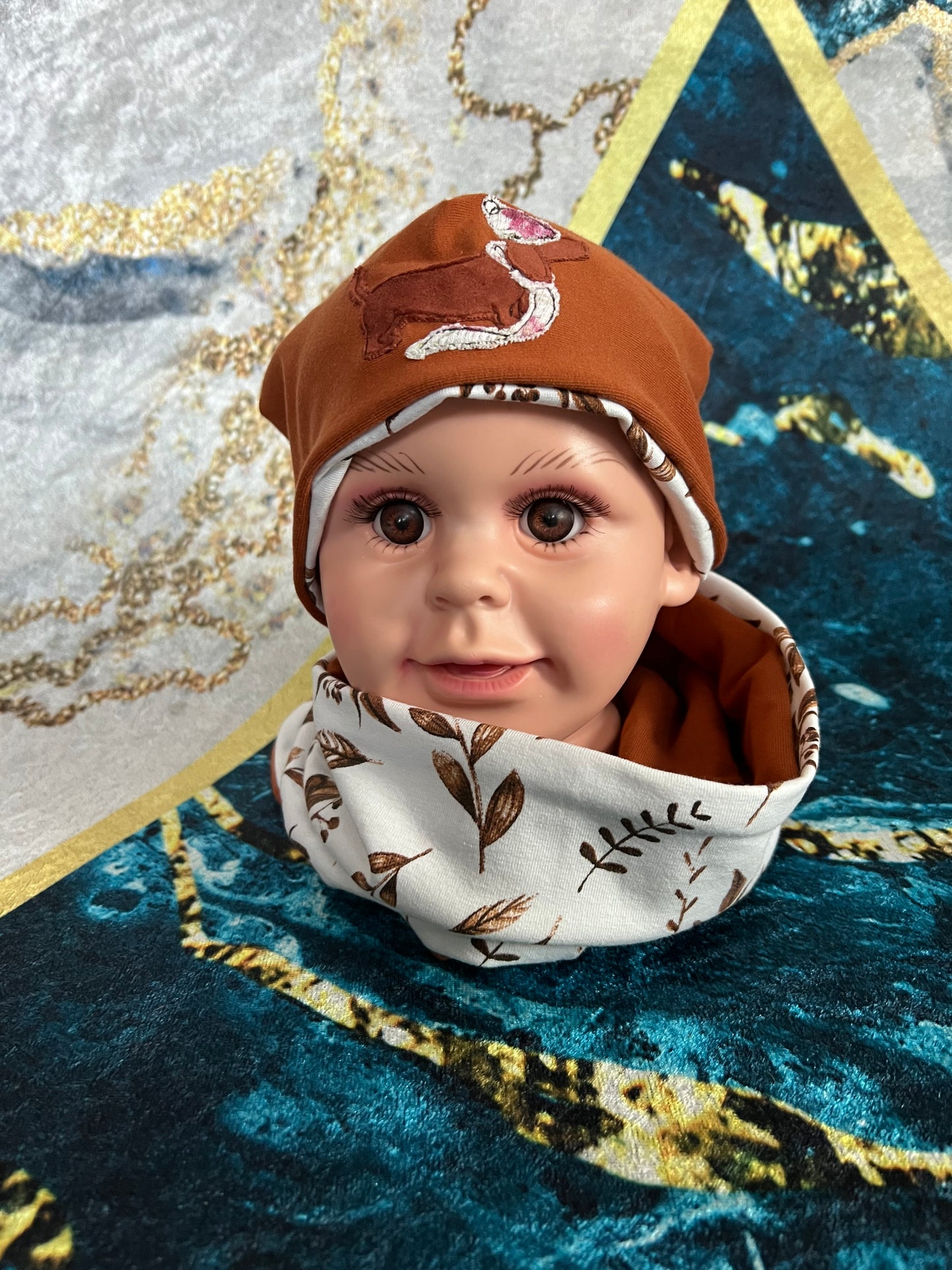 Beanie Und Loop Winterdackel