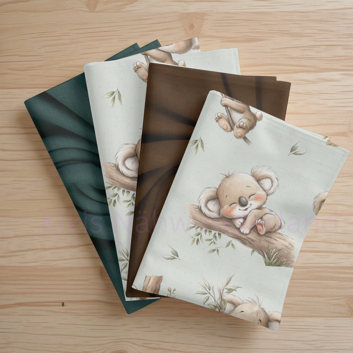 Sleepy Koala- Koala, Stoff, Meterware, eigenproduktion