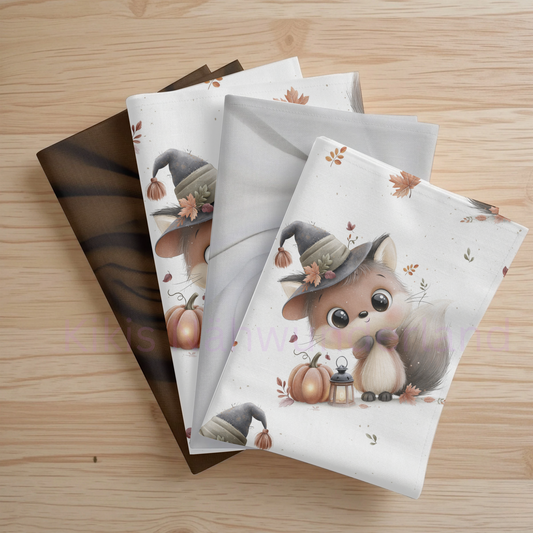 Spooky Scrat- Eichhörnchen,Halloween,Stoff,Meterware,Eigenproduktion